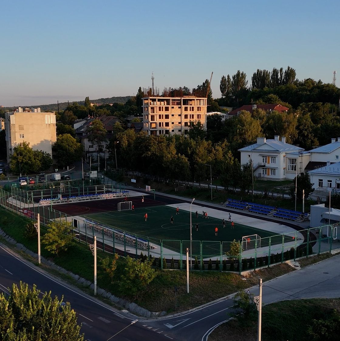 Stadionul multifuncțional din Vatra, vedere de sus
