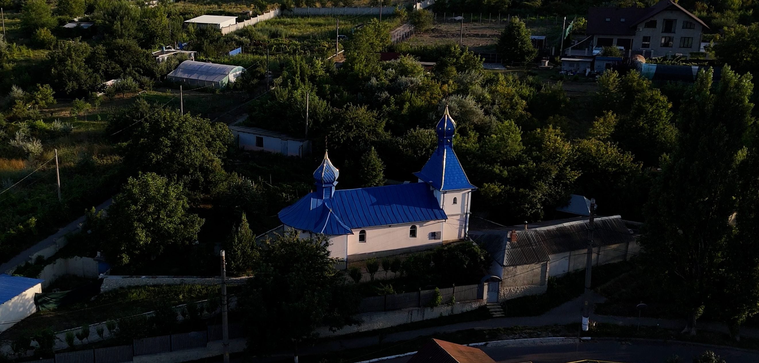 Церковь Покрова Пресвятой Богородицы, вид сверху