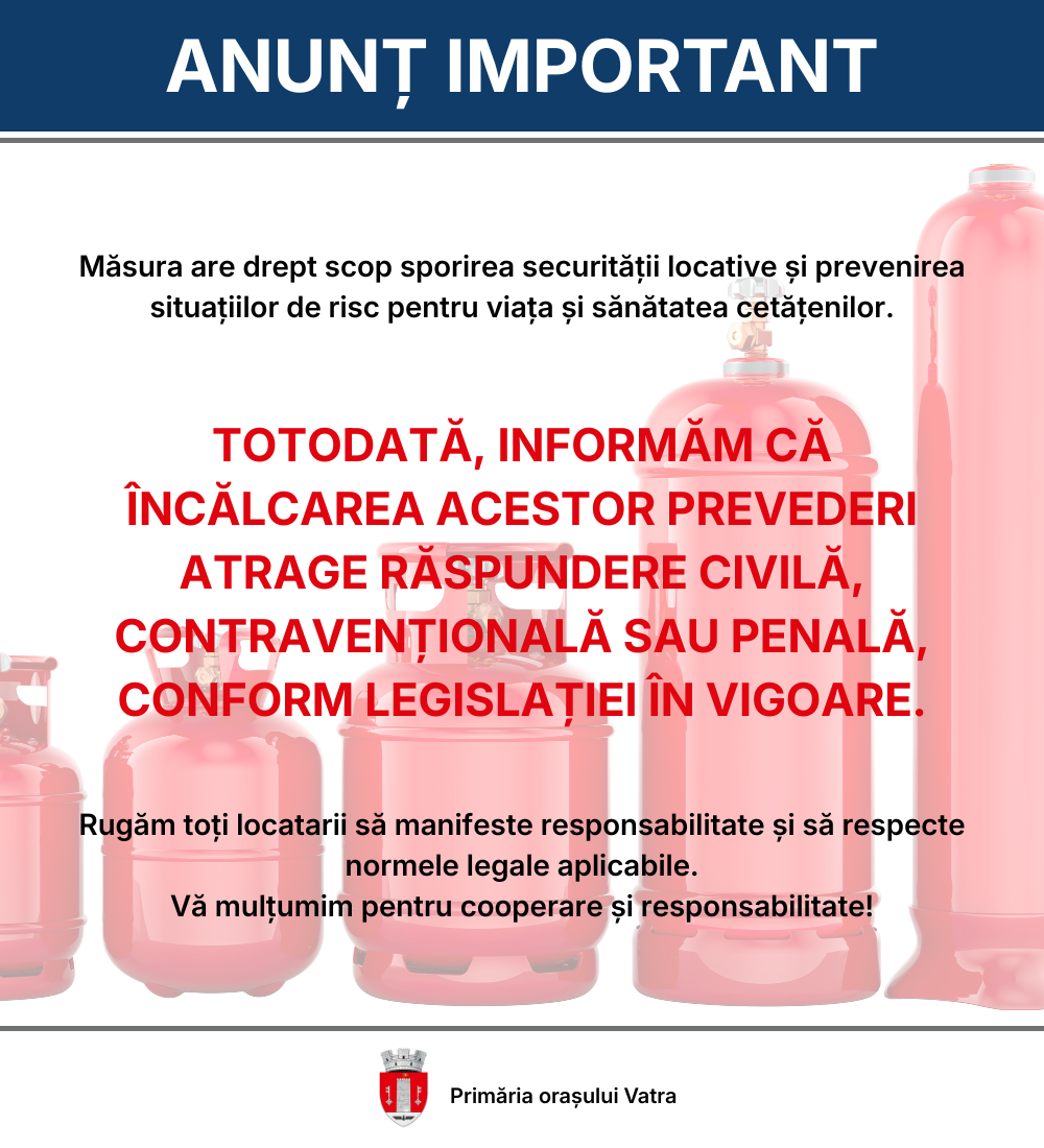 EFFECTIVE NOVEMBER 10, 2026, THE USE, AS WELL AS THE STORAGE/PLACEMENT, OF CYLINDERS CONTAINING COMPRESSED AND/OR LIQUEFIED NATURAL GASES IS PROHIBITED.