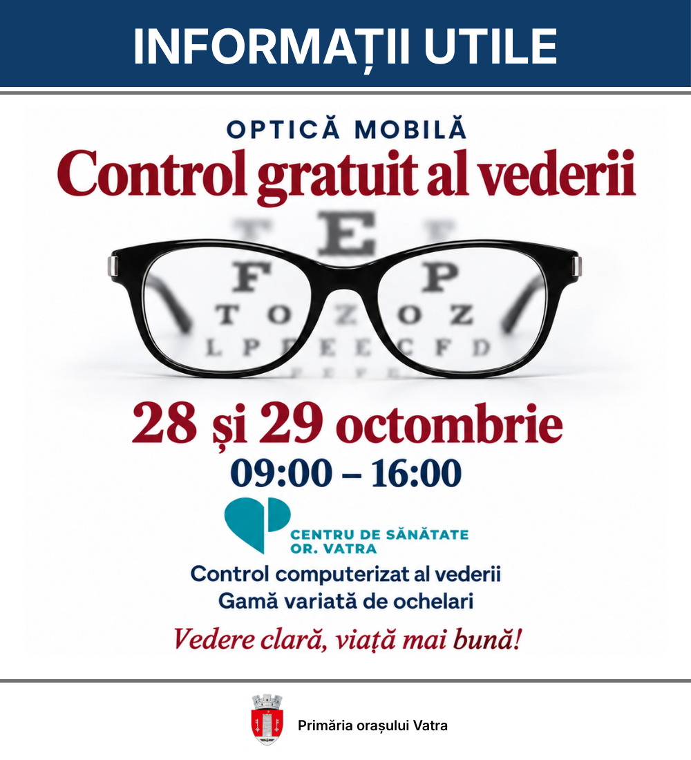 FREE VISION SCREENING IN VATRA