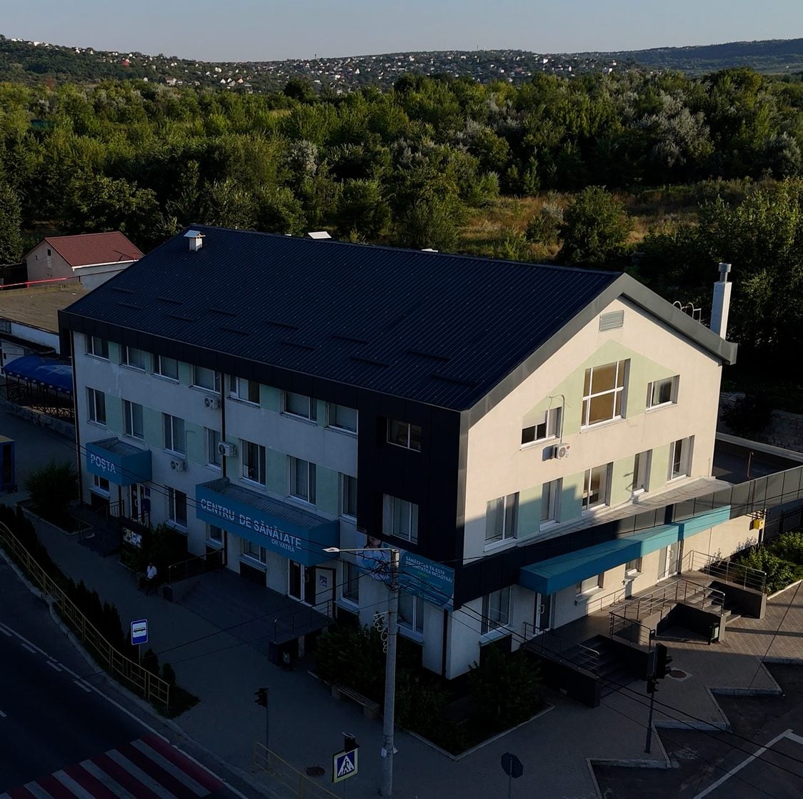 Clădirea Centrului de Sănătate Vatra, vedere de sus