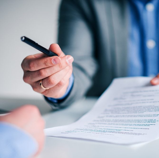 Reviewing a document before signing